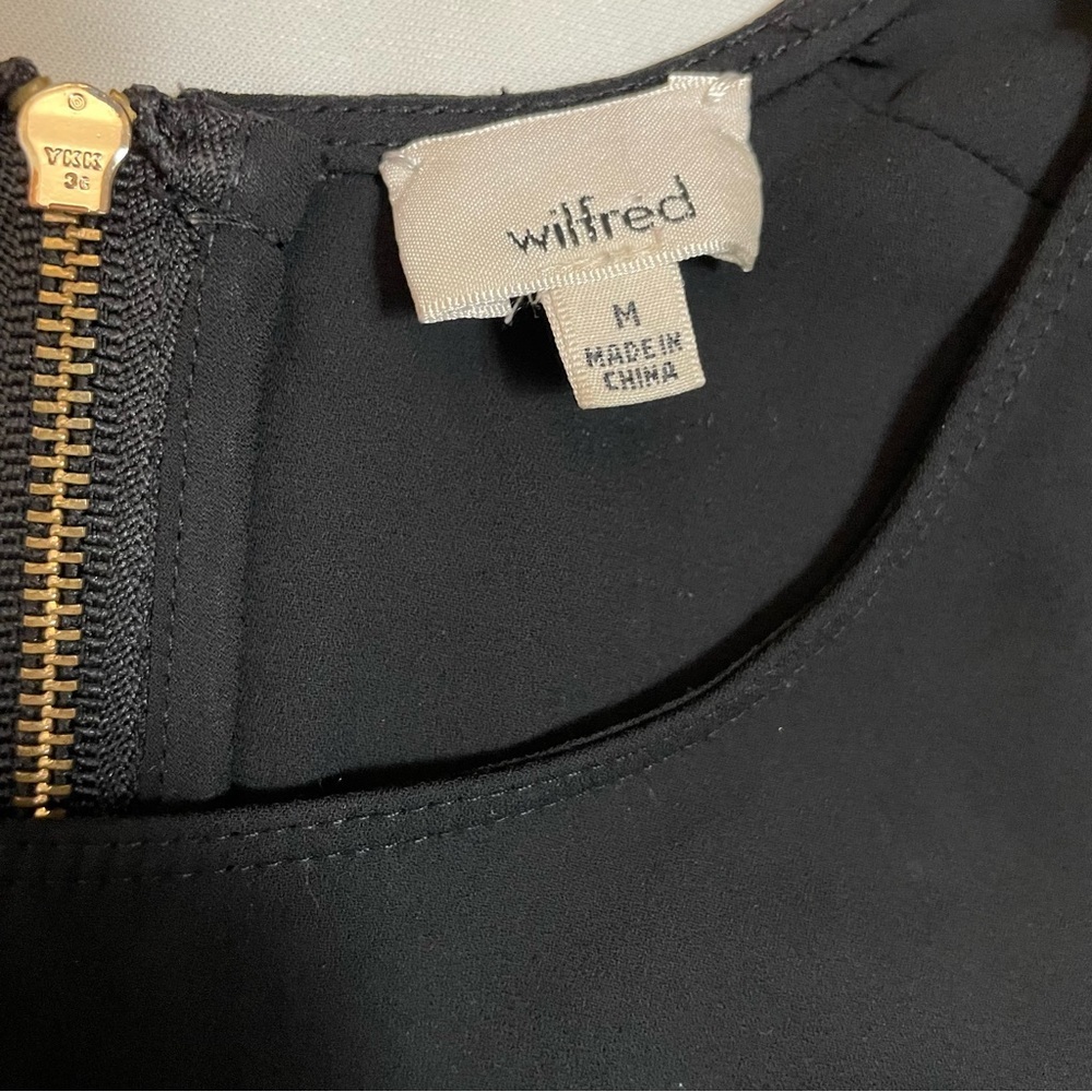 Wilfred Black Sleeveless Shift Dress Size M - Picture 9 of 13
